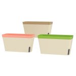 3 Pack Self Watering Flower Pots, 10.5 Inch Planter Box with Water Level Indicator for Vegetables, Succulents Plants