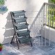 5-Tier Raised Garden Bed Plant Stand Flower Pots with Leaking Holes Grey