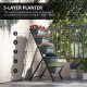 5-Tier Raised Garden Bed Plant Stand Flower Pots with Leaking Holes Grey