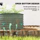 Set of 2 Raised Garden Bed, Metal Planter Box with Safety Edging, Easy-to-assemble Stock Tank, Green