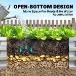 Galvanized Raised Garden Bed, Outdoor Planter Box for Vegetables, Flowers, Herbs, 4' x 2' x 1', Silver