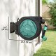 1/2 in x 65ft Wall Mounted Garden Hose Reel, Retractable Water Hose Reel with Auto Rewind, Any Length Lock, Blue