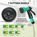 1/2 in x 65ft Wall Mounted Garden Hose Reel, Retractable Water Hose Reel with Auto Rewind, Any Length Lock, Blue