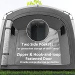 Bike Storage Shed Tent, Portable and Waterproof with 210D Oxford Fabric and Carry Bag for 3-4 Bicycles, Dark Grey