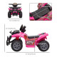 6V Kids ATV Quad, 4-Wheeler Battery-Powered Electric Ride-On Car with Music, Forward Drive, for Boys and Girls Ages 18–36 Months, Pink
