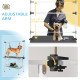Foldable Dog Grooming Table with Adjustable Grooming Arms, Storage Shelf, Two Nooses, 42" x 24" x 61", Black