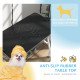 Foldable Dog Grooming Table with Adjustable Grooming Arms, Storage Shelf, Two Nooses, 42" x 24" x 61", Black