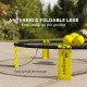 Soozier Spike Game Set, Mini Beach Games Set w/ Roundnet, 3 Balls, Pump, Carrying Bag, Portable Outdoor Games for Families