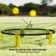 Soozier Spike Game Set, Mini Beach Games Set w/ Roundnet, 3 Balls, Pump, Carrying Bag, Portable Outdoor Games for Families
