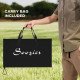 Soozier Spike Game Set, Mini Beach Games Set w/ Roundnet, 3 Balls, Pump, Carrying Bag, Portable Outdoor Games for Families