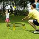 Soozier Spike Game Set, Mini Beach Games Set w/ Roundnet, 3 Balls, Pump, Carrying Bag, Portable Outdoor Games for Families