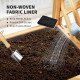 Wooden Raised Garden Bed with Arch Trellis, 33" x 14" x 57" Raised Planter Box with Drainage Holes, Trellis Planter for Vine Climbing Plants