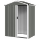 4.5 x 3ft Outdoor Storage Shed, Waterproof Metal Garden Shed with Lockable Door for Backyard, Patio, Lawn, Light Grey
