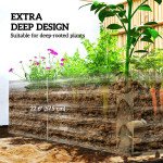 6' x 3' x 2' Raised Garden Bed, Galvanized Planter Box for Growing Flowers, Herbs and Vegetables, Light Wood Effect