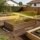 6 x 3 x 1ft Galvanized Raised Garden Bed, Reinforced Outdoor Planter Box with Open Bottom,, Wood-Effect