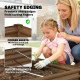 6 x 3 x 1ft Galvanized Raised Garden Bed, Reinforced Outdoor Planter Box with Open Bottom,, Wood-Effect