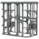 Catio Outdoor Cat Enclosure, 71" Wooden Cat House with Platforms, Condos and Waterproof Cover for 2–3 Kittens, Grey