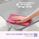 Foldable Pet Grooming Table for Dogs Cats with Adjustable Arm, Non-slip Surface, Grey