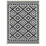 Outdoor Rug Carpet Reversible Plastic Straw Rug with LED Lights 12' x 9'
