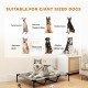 Elevated Dog Bed, Raised Dog Cot for XL Sized Dogs, Indoor & Outdoor, 48" x 36" x 9", Light Grey