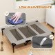 Elevated Dog Bed, Raised Dog Cot for XL Sized Dogs, Indoor & Outdoor, 48" x 36" x 9", Light Grey