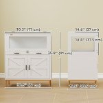 Hamster Cage with Storage Cabinet, Small Animal Cage with Pull Out Drawer and Acrylic Panels, 30" x 19.5" x 36"