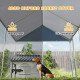 Heavy Duty Galvanized Steel Outdoor Dog Kennel with Waterproof Roof, Safety Lockable Latch System, 9.2' x 7.5' x 7.2'