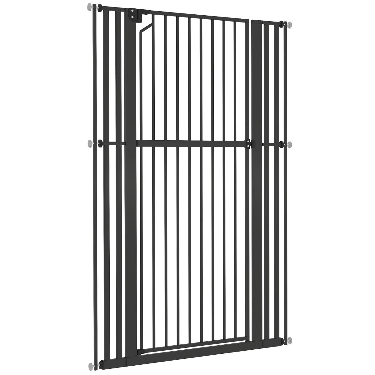 63" Extra Tall Pet Gate 30-41" Wide Adjustable Baby Gate Pressure Mounted for Doorways, Hallways, Stairs