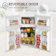 3.2 Cu Ft Compact Refrigerator, Mini Fridge with Freezer, Adjustable Shelves and Reversible Doors for Bedroom, White
