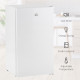 Compact Refrigerator, Mini Fridge with Freezer, Adjustable Shelf, Mechanical Thermostat and Reversible Door, White