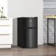 3.2 Cu Ft Compact Refrigerator, Mini Fridge with Freezer, Adjustable Shelves and Reversible Doors for Bedroom, Black