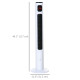 Freestanding Tower Fan Cooling for Home Bedroom with Oscillating, 3 Speed, 12h Timer, LED Sensor Panel, Remote Controller, White