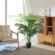 4FT Artificial Palm Tree, Fake Tropical Tree with Lifelike Leaves, Faux Plant in Pot for Indoor Decoration, Green