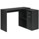 180° Rotating Home Office Corner Desk Storage Shelf Cabinet Black