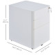 3 Drawer Filing Cabinet, Steel Home Office Storage Cabinet with Wheels, Lock for A4, Letters, Legal-sized Files, White