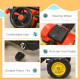 3-in-1 Kids Ride-On Excavator Toy with 6 Wheels, Bulldozer with Controllable Cargo Trailer & Easy Pedal Controls