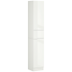 Tall Bathroom Cabinet, Narrow Bathroom Storage Cabinet with Doors, Drawer and Adjustable Shelves, High Gloss White