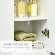 Tall Bathroom Cabinet, Narrow Bathroom Storage Cabinet with Doors, Drawer and Adjustable Shelves, High Gloss White