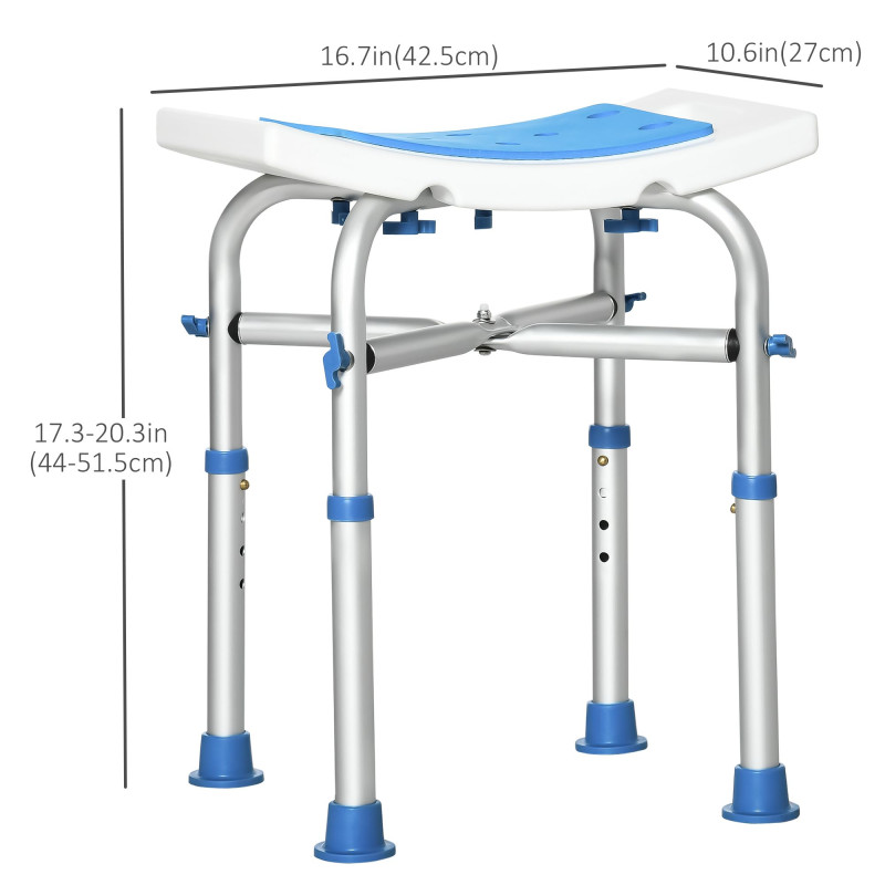 Height Adjustable Shower Chair, 16.7