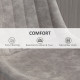 Adjustable Bar Stools Set of 2, Leathaire Swivel Barstools with Back and Footrest, Upholstered Bar Chairs for Kitchen, Dining Room, Home Pub, Grey