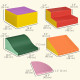 Qaba 6-Piece Soft Play for 12-36 Months Toddlers to Climb, Crawl, Slide, Red, Pink
