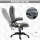 High Back Adjustable Massage Office Chair Ergonomic Reclining Executive Chair Home Office Furniture Grey