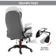 High Back Adjustable Massage Office Chair Ergonomic Reclining Executive Chair Home Office Furniture Grey