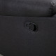 2 Seater Reclining Chair, Loveseat Recliner Sofa with Footrest and Split Backrest, Dark Grey
