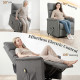 Lift Chair for Elderly, Power Chair Recliner with Remote Control, Side Pockets for Living Room, Dark Grey