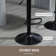 Bar Stools Set of 2, Swivel Counter Height Barstools with Back, Footrest, Adjustable Height, Dark Brown