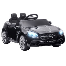 12V Ride-On Car with Parent Remote Control, Dual Motors, Music, Lights, and Suspension Wheels for Kids Ages 3–6, Black