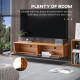 Wall Mounted TV Stand, Floating TV Cabinet with Storage, for TVs up to 70