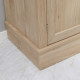 Modern Freestanding Kitchen Pantry Cabinet Cupboard with Doors Open Shelves Adjustable Shelving Microwave Space, Oak