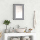 Bathroom Mirror Cabinet, Wall Mounted Medicine Cabinet with Door and Shelves, Grey